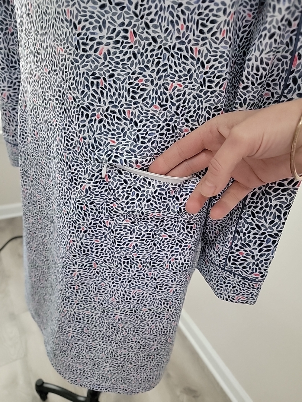 Fairway & Greene Long-Sleeve Golf Dress Print Quarter Button Packets Size XL EUC - Picture 7 of 15